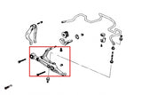 Hardrace Front Lower Control Arms - Black ED Coated