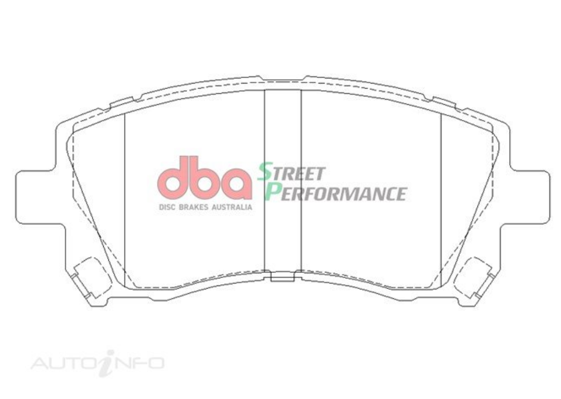 DBA T2 Slotted Front Rotors w/DBA Street Performance Pads