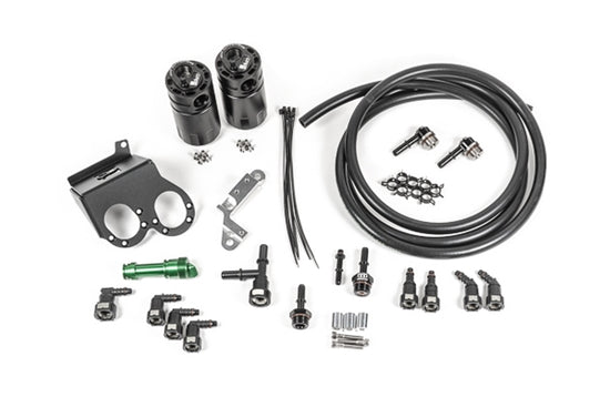 Radium Engineering Dual Catch Can Kit Fluid Lock