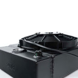 CSF Racing 2-Row 3.5" King Cooler Drag Radiator w/9" Spal Fan Black