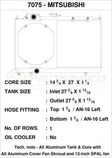 CSF Racing 1-Row 31mm Ultra High Performance Aluminium Radiator w/12" Fan & Shroud