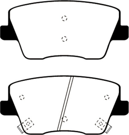 EBC Redstuff Ceramic Rear Brake Pads