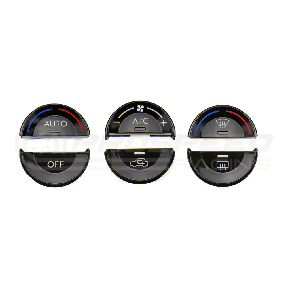 STI Genuine JDM Piano Black Climate Control Button Set - Subaru WRX & STI 15-21 72363FJ190 | PSR