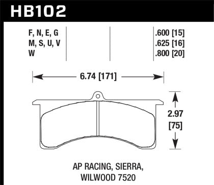 Hawk Performance DTC-50 Brake Pads