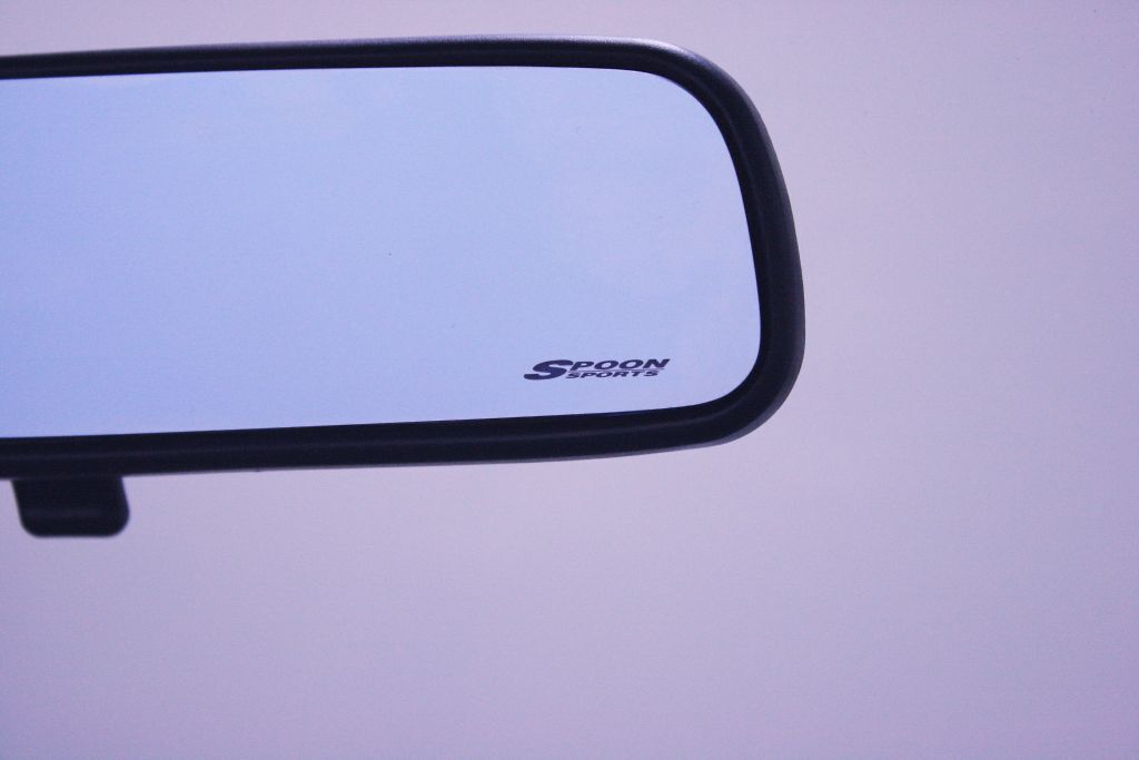 Spoon Sports Blue Wide Rear View Mirror