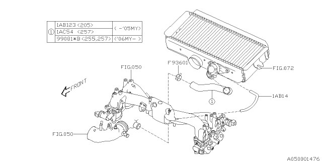 Subaru Genuine Blow Off Valve Return Hose