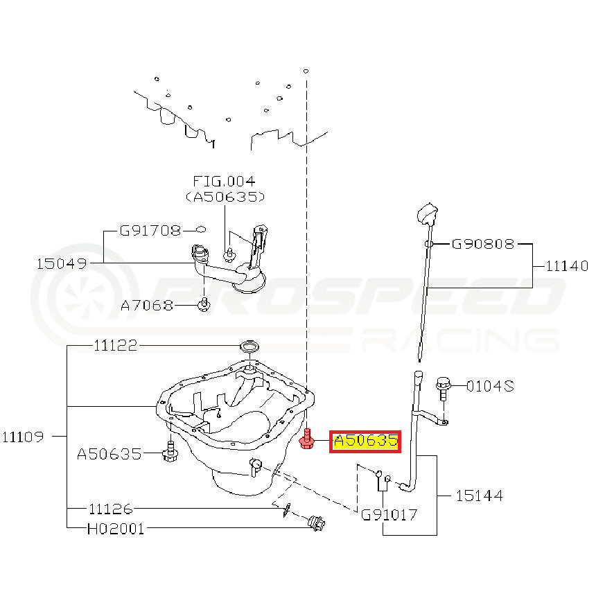 Subaru Genuine OEM Oil Pan Bolt SINGLE