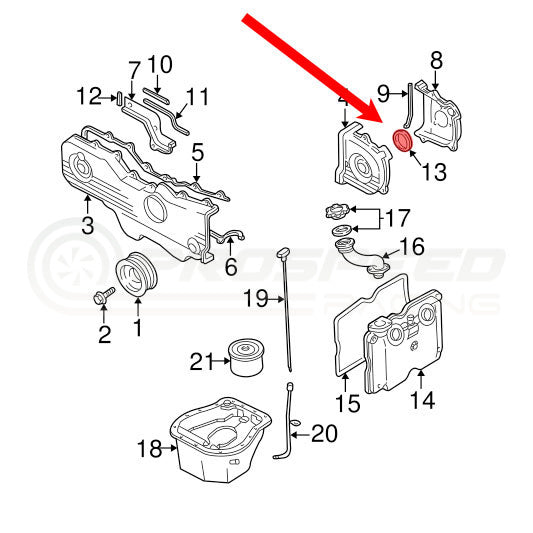 Subaru Genuine OEM Camshaft Seal 32x45x8 - Subaru EJ20/EJ22/EJ25 (Non-Turbo)