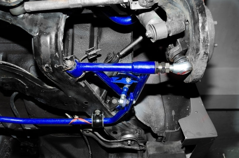 Hardrace Rear Adj Lower Control Arms V2 - Black ED Coated