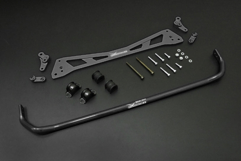 Hardrace 25.4mm Rear Sway Bar + Subframe Brace Set - Black