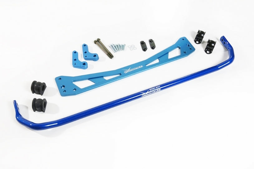 Hardrace 25.4mm Rear Sway Bar + Subframe Brace Set - Black ED Coated