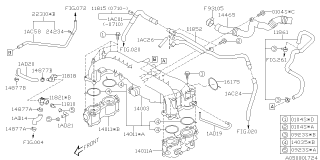 Subaru Genuine Vacuum Hose