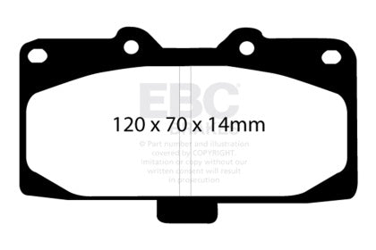 EBC Redstuff Ceramic Front Brake Pads