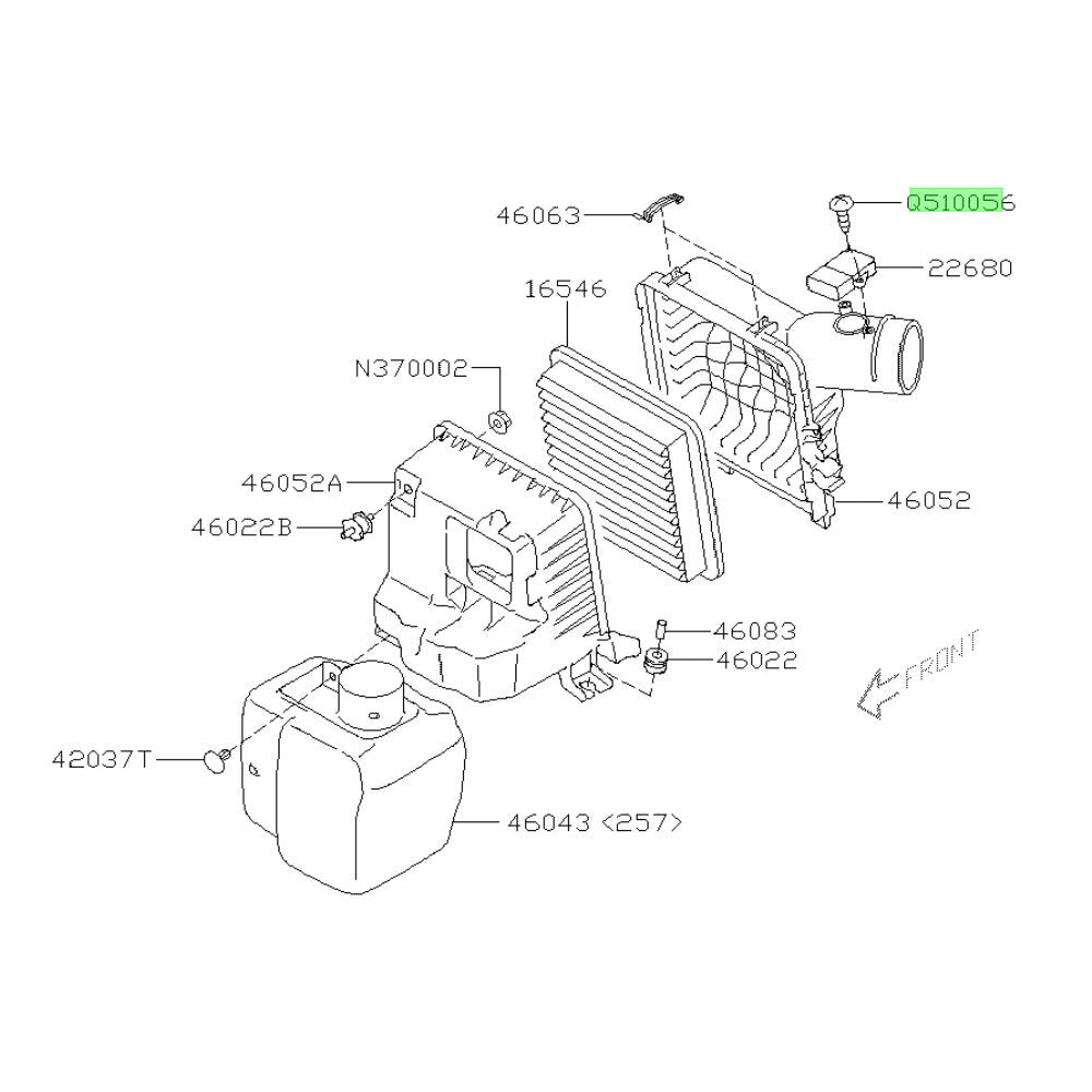 Subaru Genuine OEM MAF Sensor Screw SINGLE - Subaru WRX STI VA 15-21/BRZ & Toyota 86 12+