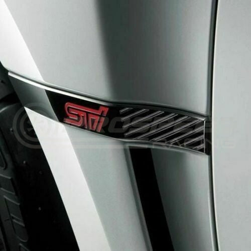 JDM Gloss Black S-T-I Fender Badge Left & Right Side For Subaru 2015-2021