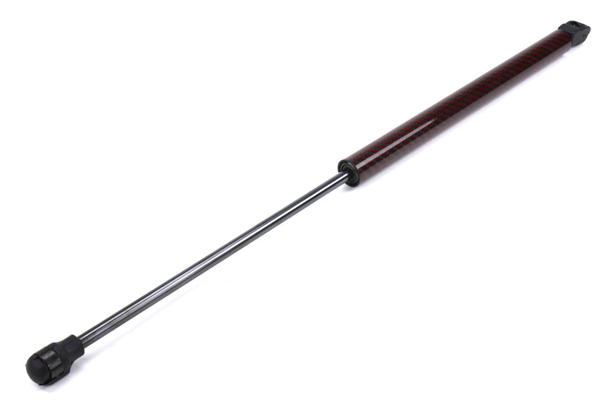 OLM Carbon Fibre Hood Struts - Red/Black Kevlar Wrapped