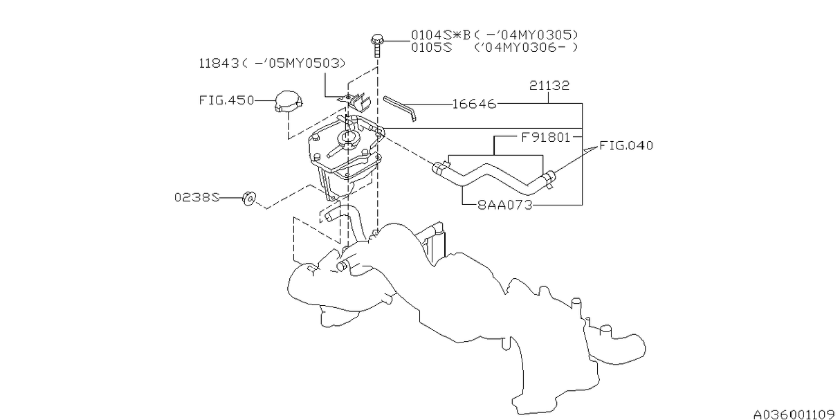 Subaru Genuine Engine Coolant Overflow Hose