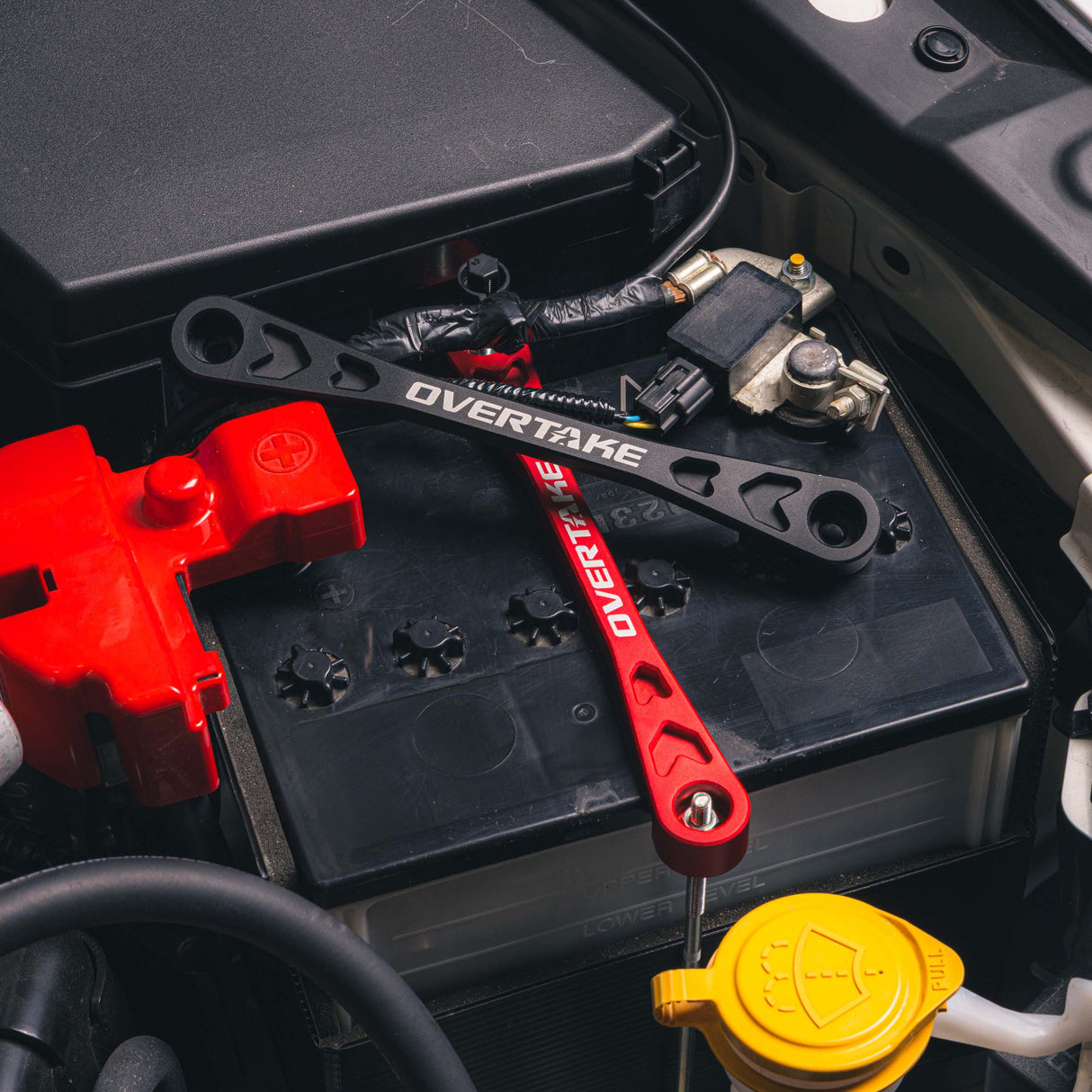 Overtake Billet Battery Tie Down
