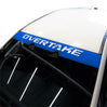 Overtake Windshield Banner