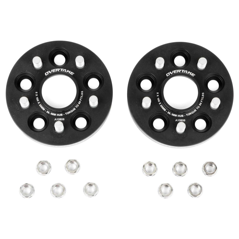 Overtake Bolt On Wheel Spacers Pair 20mm 5x100