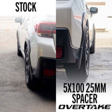 Overtake Bolt On Wheel Spacers Pair 25mm 5x100