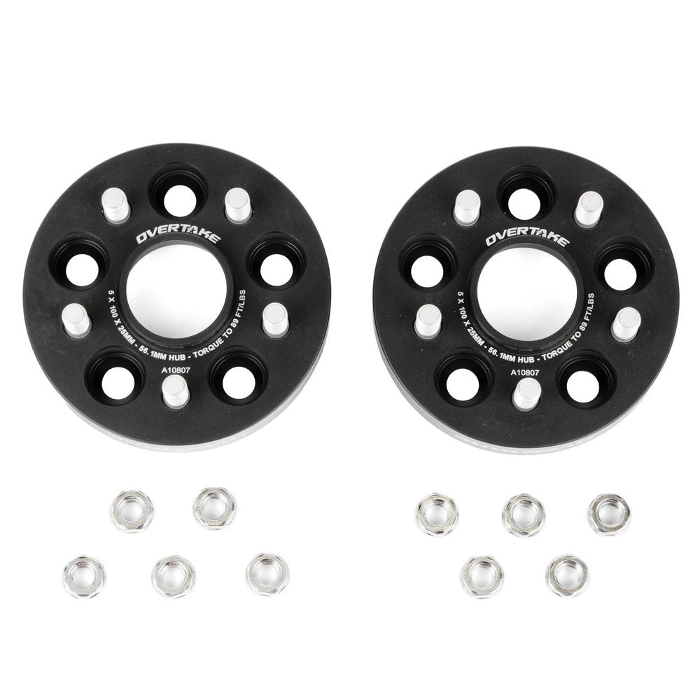 Overtake Bolt On Wheel Spacers Pair 25mm 5x100