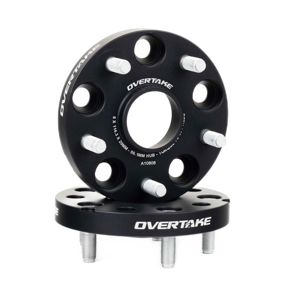 Overtake Bolt On Wheel Spacers Pair 20mm 5x114.3