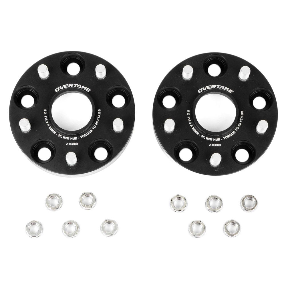 Overtake Bolt On Wheel Spacers Pair 25mm 5x114.3