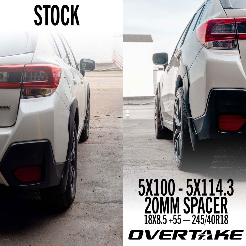 Overtake Bolt On Conversion Adaptor Wheel Spacers Pair 20mm 5x100 to 5x114.3