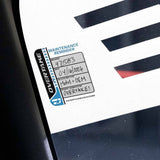 Overtake Oil Change Sticker - 5 Pack