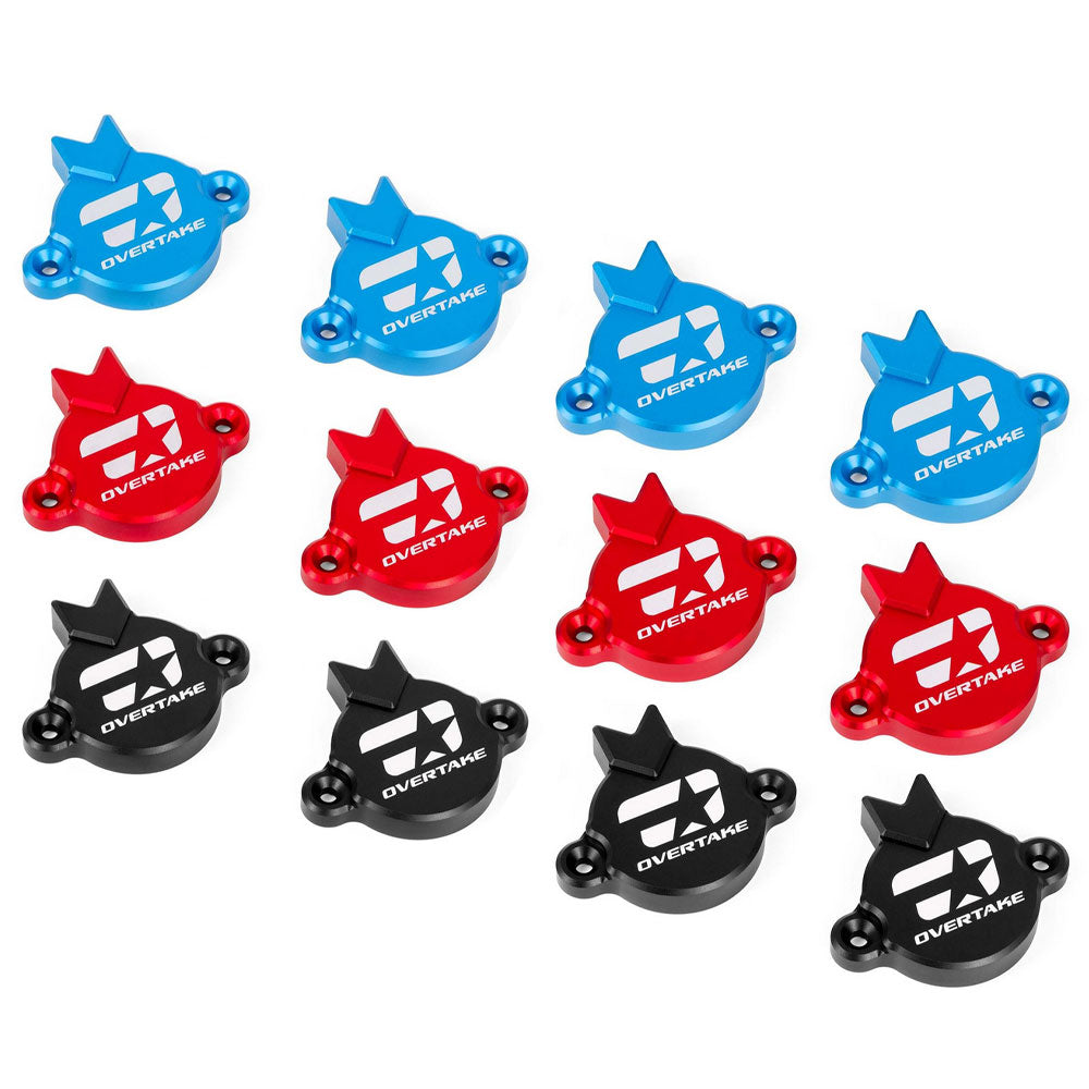 Overtake CNC Aluminium Cam Solenoid Covers - Black