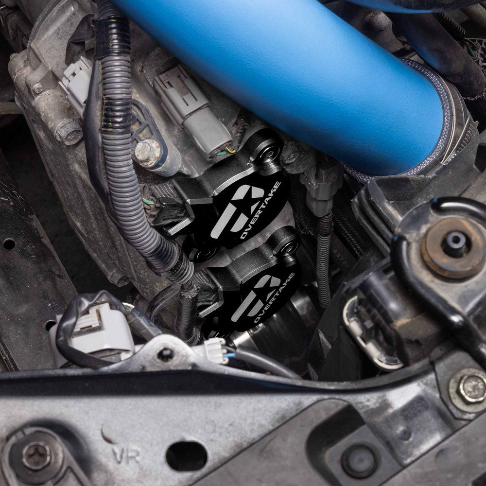 Overtake CNC Aluminium Cam Solenoid Covers - Black