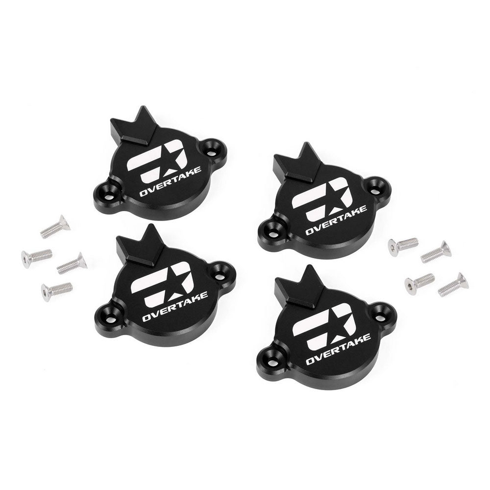 Overtake CNC Aluminium Cam Solenoid Covers - Black