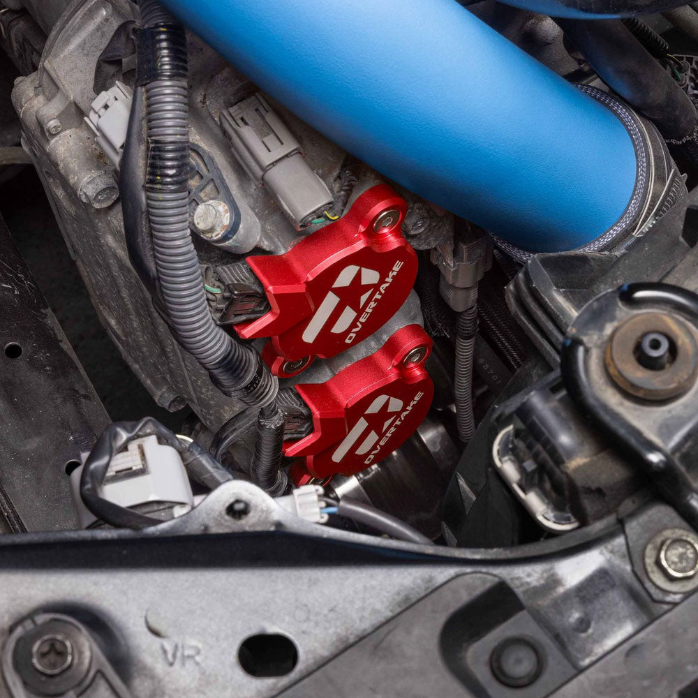 Overtake CNC Aluminium Cam Solenoid Covers - Black