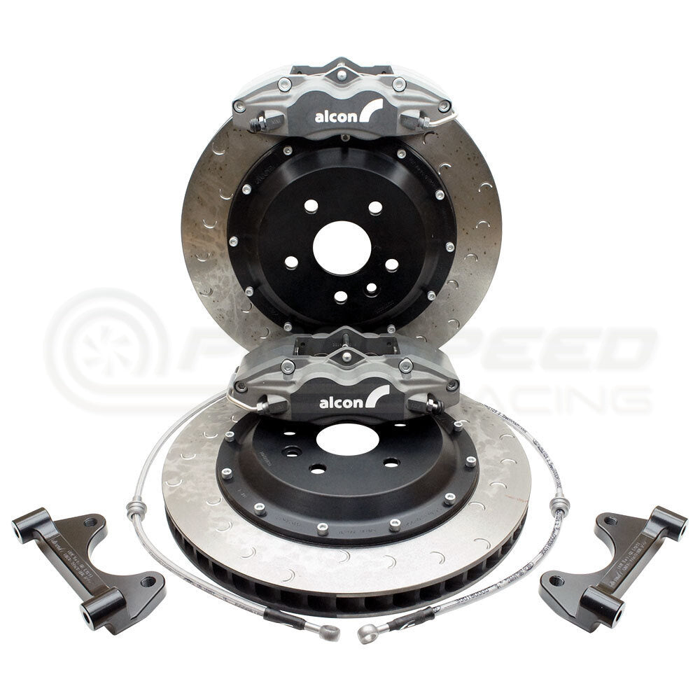 Alcon Rear Bolt On Big Brake Kit CAR98 Silver 355x28mm - Subaru WRX 94-07/STI 94-00 (170mm H/B) 