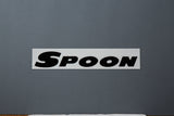 Spoon Sports Team Sticker Black 300mm