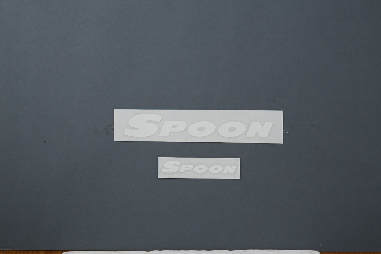 Spoon Sports Team Sticker White Kit 100/200mm ALL-90000-W00 | Pro Speed Racing