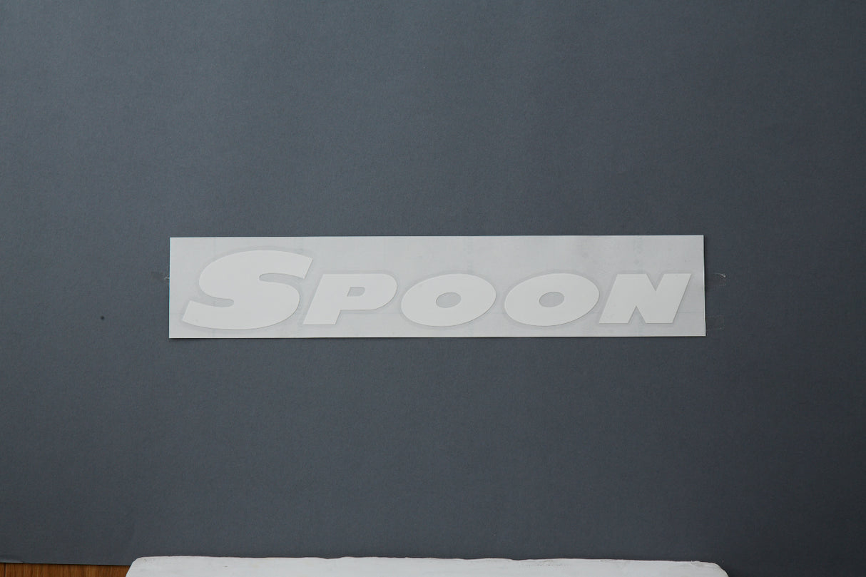 Spoon Sports Team Sticker White 300mm
