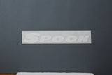 Spoon Sports Team Sticker White 300mm