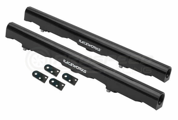 Raceworks Billet Fuel Rails Black - Holden Commodore/HSV (LS2/LS3/L76/L77/L98 6.0L/6.2L) ALY-017BK