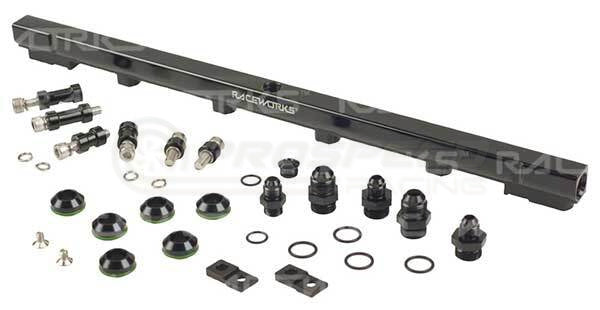 Raceworks Billet Fuel Rail Black - Nissan Skyline GTS-T R33/Stagea C34 (RB25DET Non-Neo) ALY-029BK