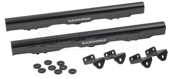 Raceworks Billet Fuel Rails Black - Holden Commodore/HSV (LS7 7.0L) ALY-032BK | Pro Speed Racing