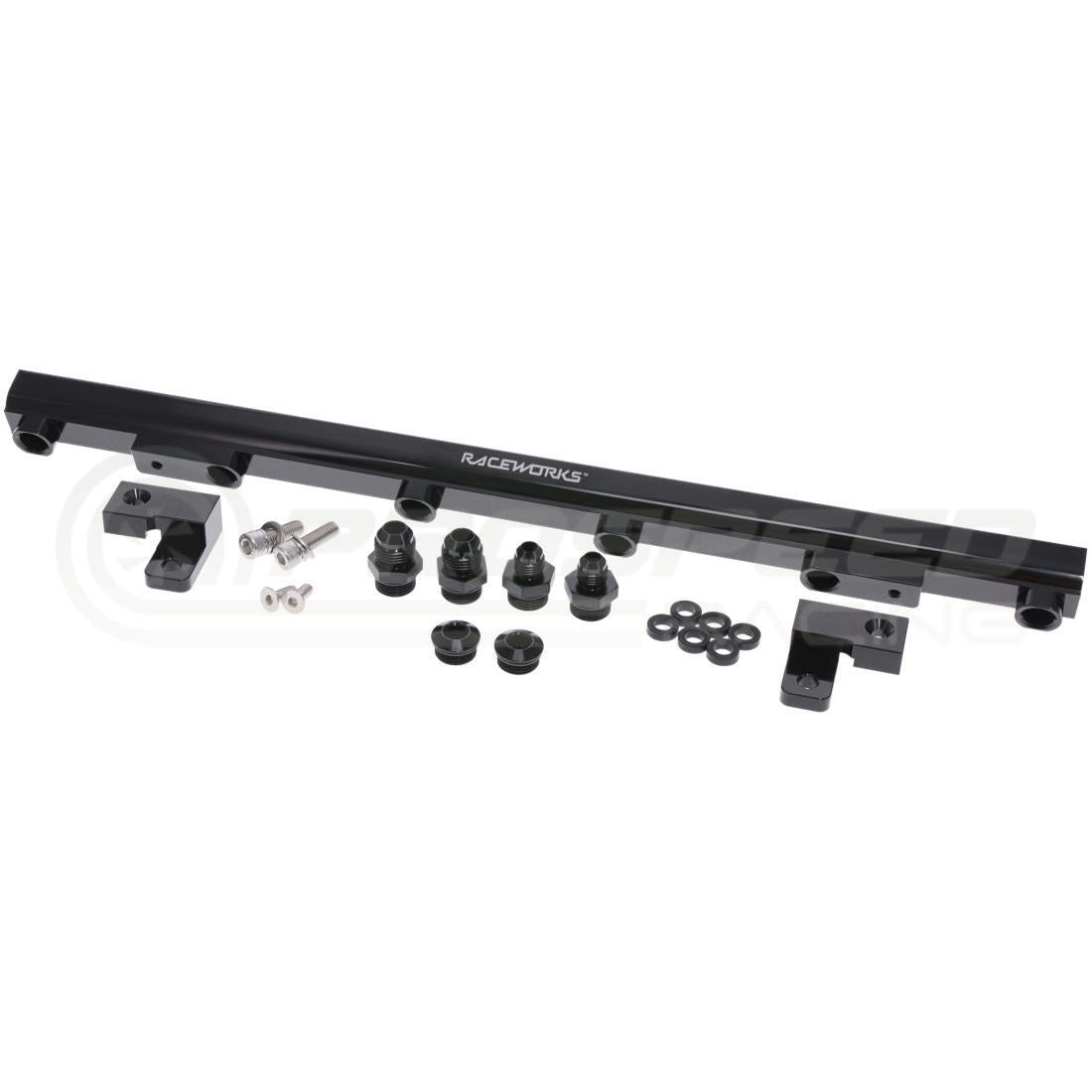 Raceworks Billet Fuel Rail Black - Nissan Skyline R32 GTS-T/GTS-4 (RB20DET) ALY-038BK | Pro Speed