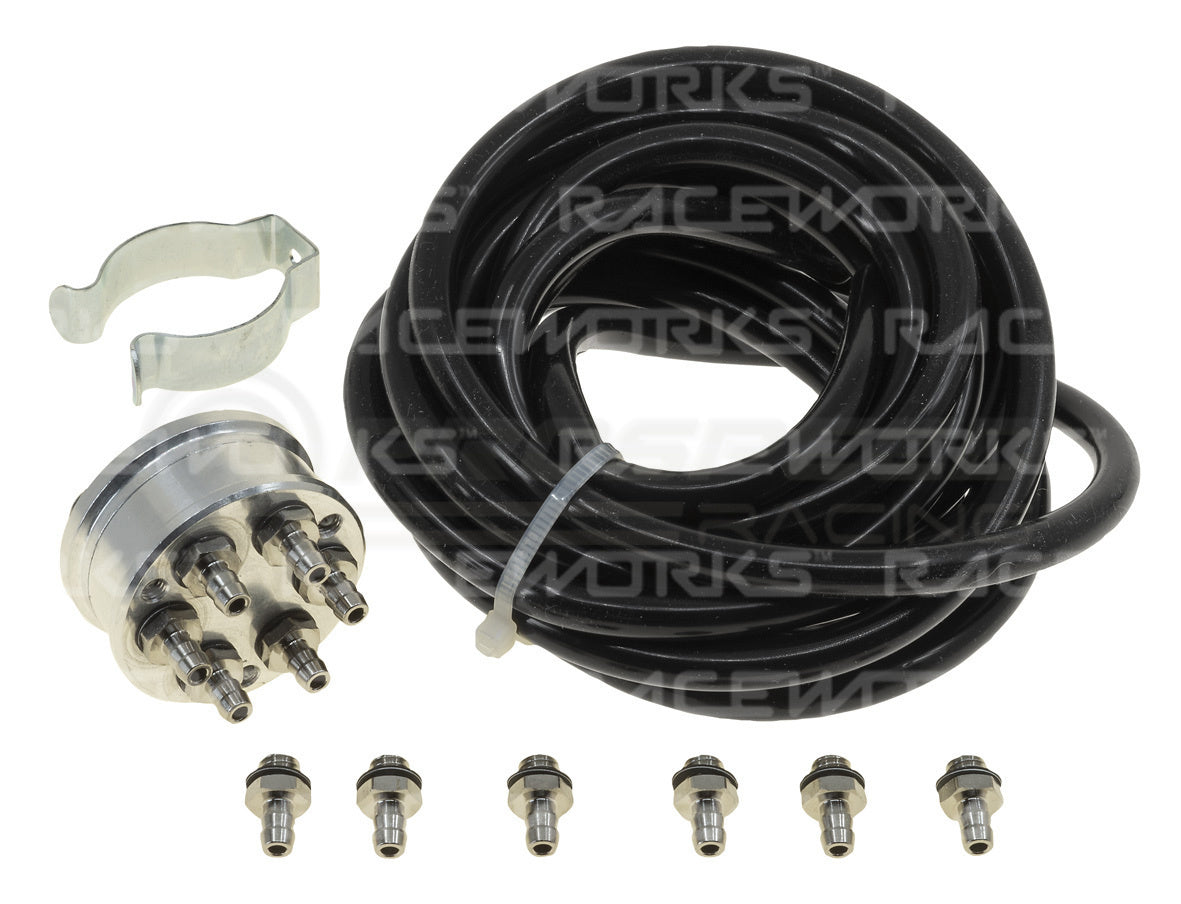 Raceworks Multi Port 1/8" NPT MAP Sensor Collector Kit ALY-054 | Pro Speed Racing