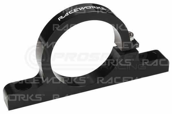 Raceworks 50mm Billet Fuel Filter Bracket ALY-076BK | Pro Speed Racing