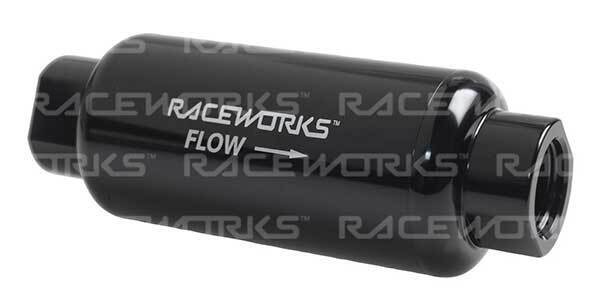 Raceworks AN-10 Billet 140mm Fuel Filter Housing w/Filter