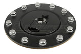 Raceworks Black Billet Aluminium Fuel Cell Cap Latch Style Flush ALY-078BK | Pro Speed Racing