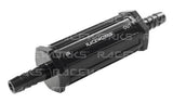 Raceworks Inline Fuel Filter 3/8" Barbs w/30 Micron Bronze Sintered Filter