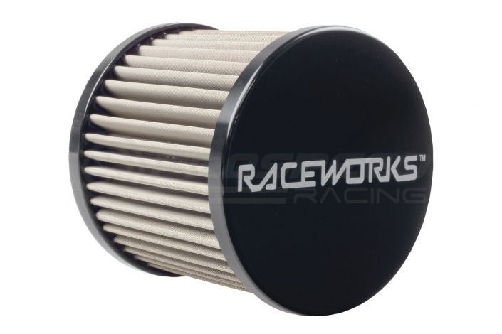 Raceworks Small AN-8 Catch Can Breather Black