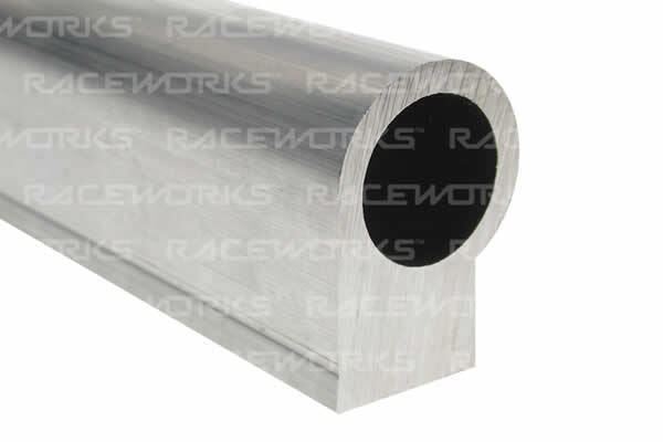 Raceworks Bare Fuel Rail Extrusion A-Series Large Bore 400mm - Suits 3Cyl/4Cyl/V6/V8